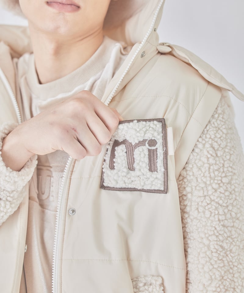 unisex down jacket (ivory) | ミヌエール（minuére）