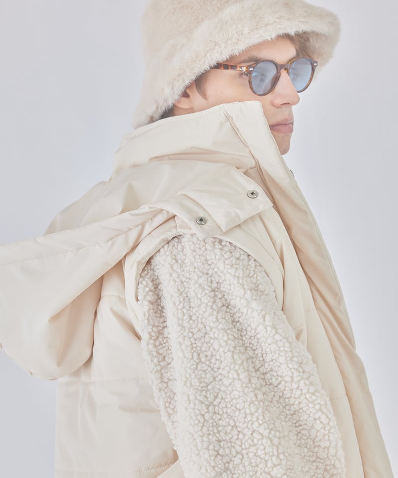 unisex down jacket (ivory) | ミヌエール（minuére）