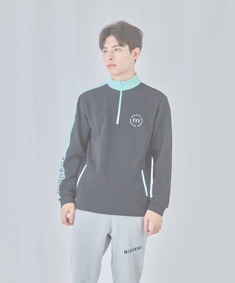 unisex bi-color set up (black) | ミヌエール（minuére）