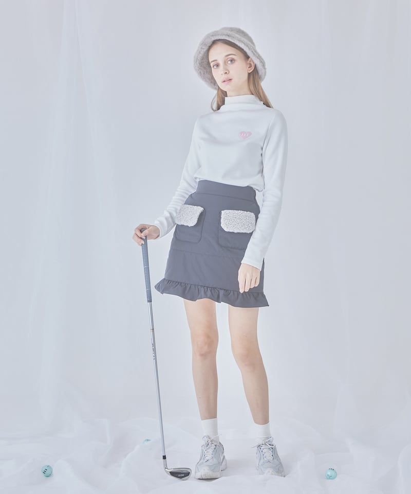 frill down skirt (black) | ミヌエール（minuére）