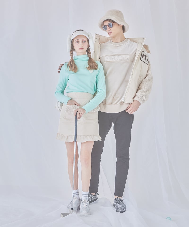 unisex down jacket (ivory) | ミヌエール（minuére）