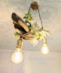 限定1台！　流木のPendantlight2灯　KAIRI