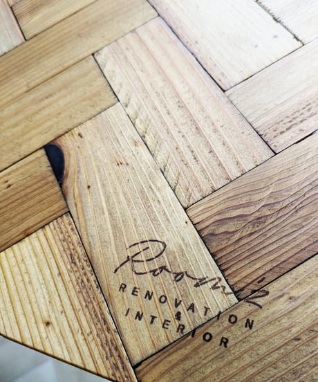 re:wood project結　CaféTable ＆ Bench