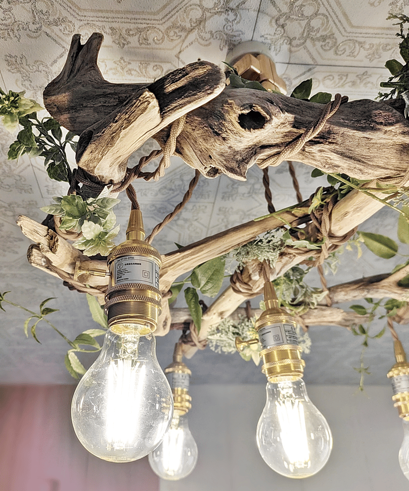 限定1台！ 流木のペンダントライト5灯 RIN | RoomZ interior