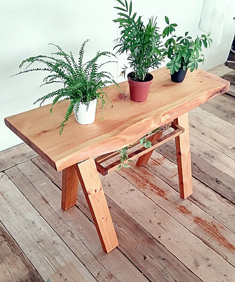 贅沢にもほどがある。檜一枚板ガーデンテーブル | RoomZ interior