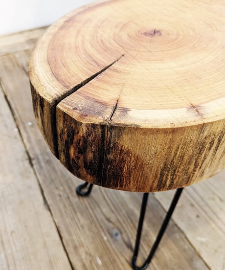 欅輪切り Café table