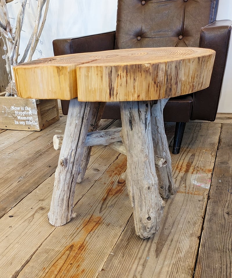 古杉切株と流木脚 サイドテーブル・スツール | RoomZ interior