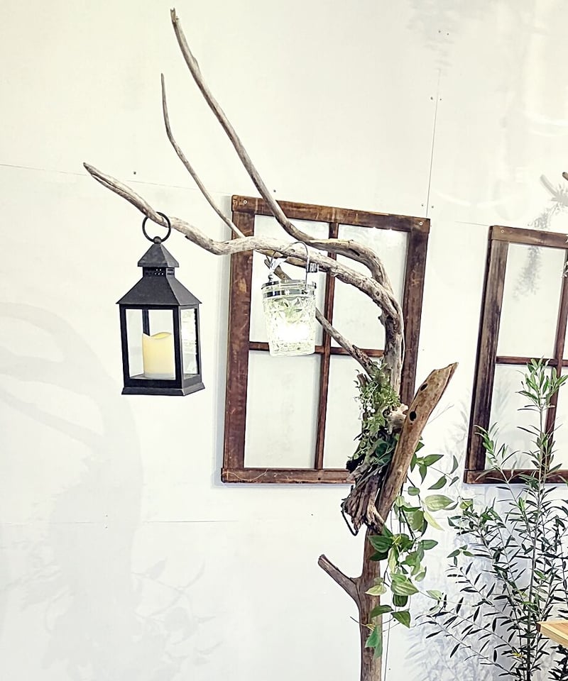 エリア限定配送商品 豪快すぎる！流木のスタンドハンガーラック