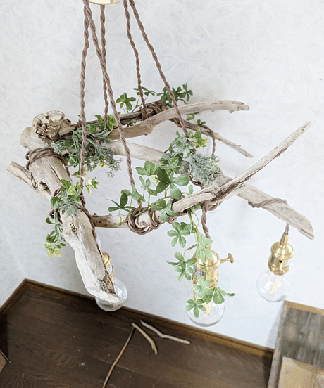限定1台！　根流木のペンダントライト5灯　HOMARE