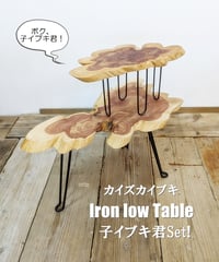 カイズカイブキ　Iron low Table 子イブキ君Set！