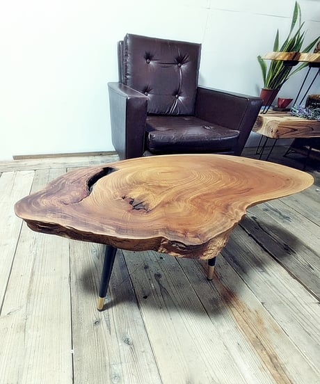 欅輪切り　Café Table