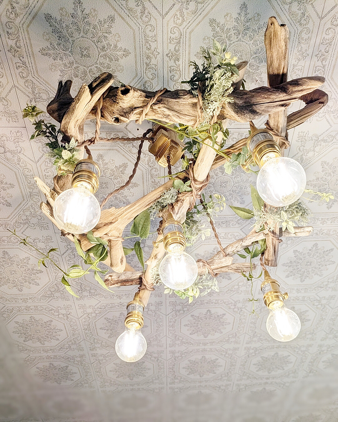 限定1台！ 流木のペンダントライト5灯 RIN | RoomZ interior