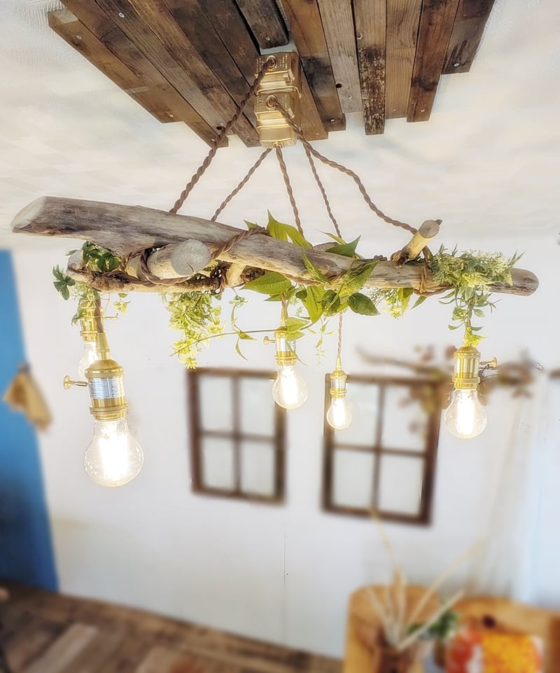 受注制作品 流木のペンダントライト5灯 | RoomZ interior 受注制作品 流木のペンダントライト5灯 | RoomZ interior