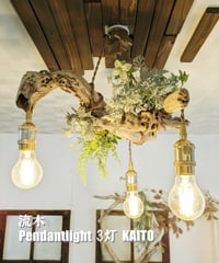 限定1台！　流木のPendantlight　3灯　KAITO