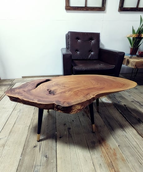 欅輪切り　Café Table