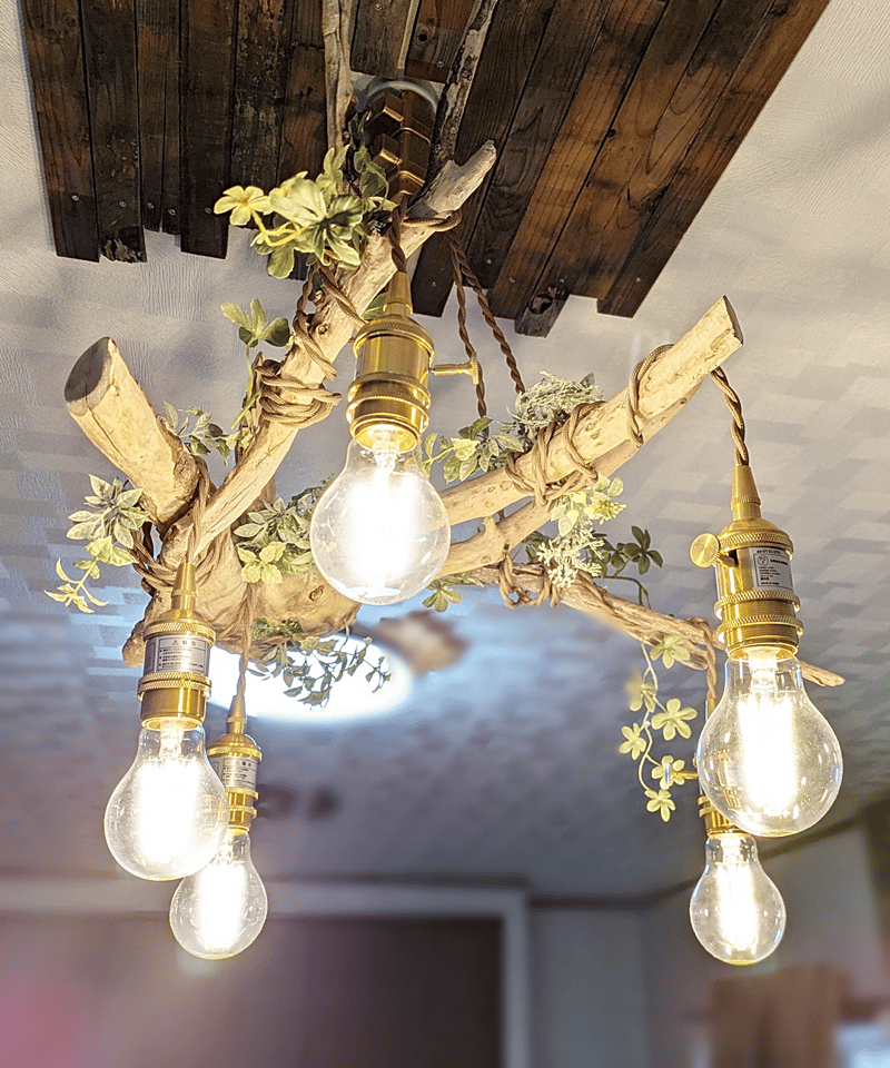 限定1台！ 根流木のペンダントライト5灯 HOMARE | RoomZ interior