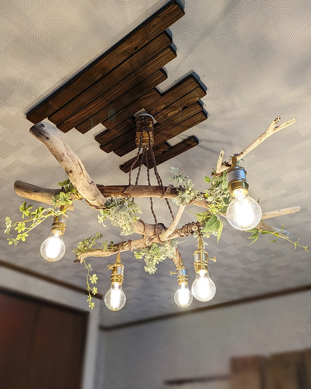 限定1台！ 曲がり流木のペンダントライト5灯 KIKI | RoomZ interior