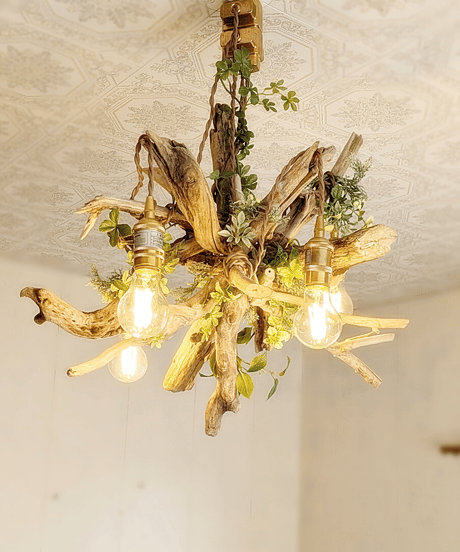 限定1台！　根流木のPendantlight 4灯　RYUSEI　2