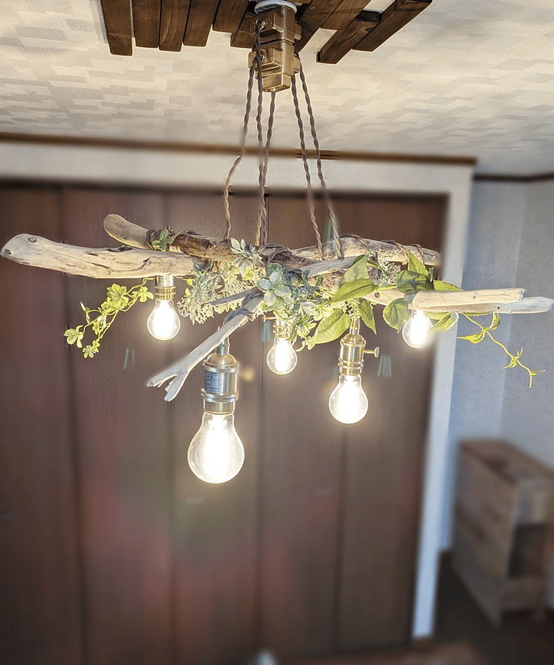 限定1台！ 曲がり流木のペンダントライト5灯 KIKI | RoomZ interior