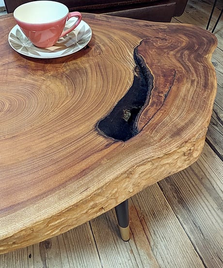 欅輪切り　Café Table