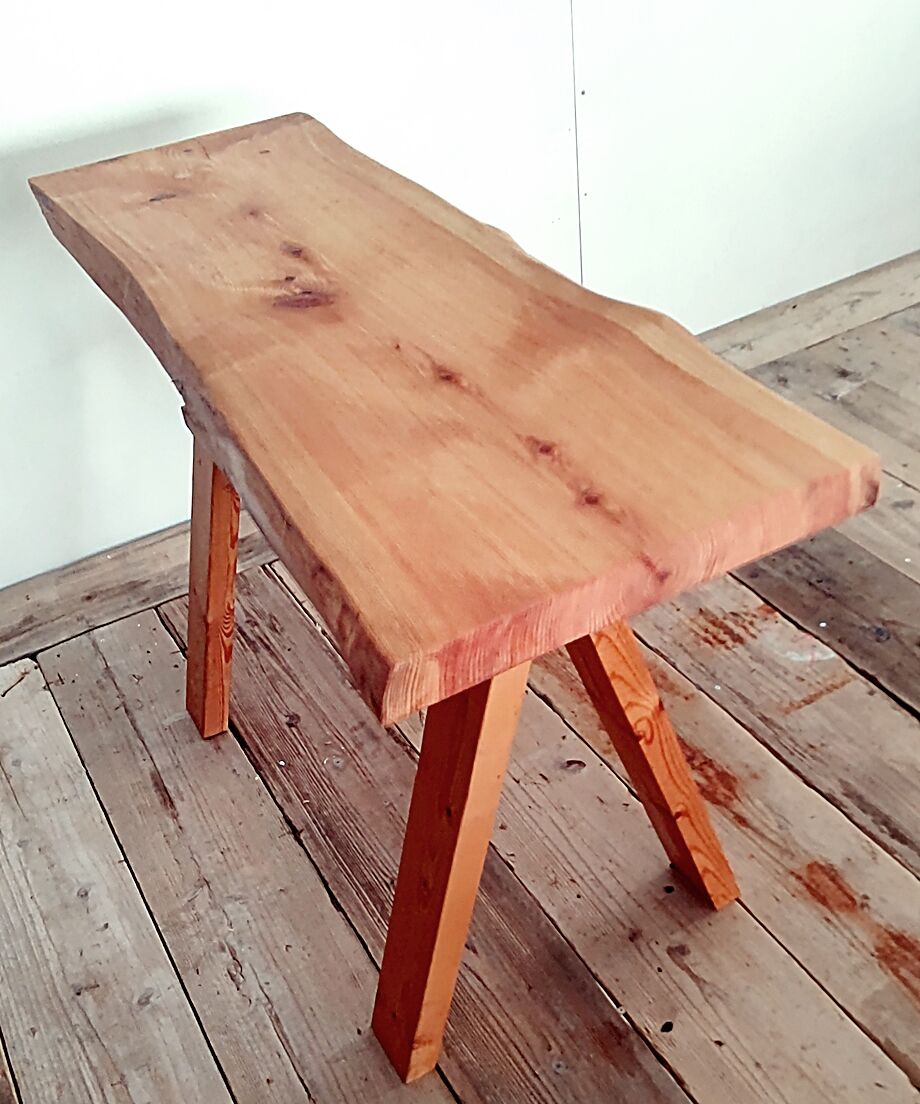 檜1枚板 インテリア 置物 贅沢にもほどがある。檜一枚板ガーデンテーブル | RoomZ interior