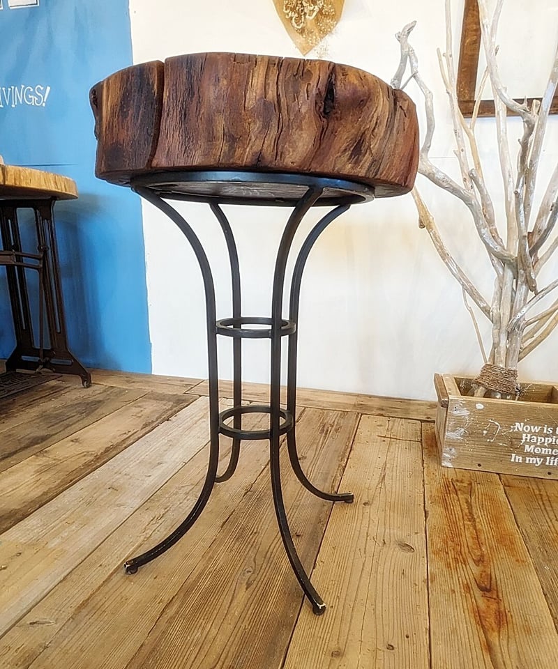 古材 桜輪切り カフェテーブル | RoomZ interior