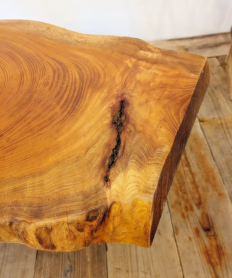 欅輪切りと流木脚 カフェテーブル | RoomZ interior