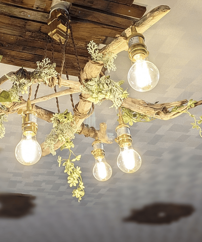 限定1台！ 曲がり流木のペンダントライト5灯 KIKI | RoomZ interior