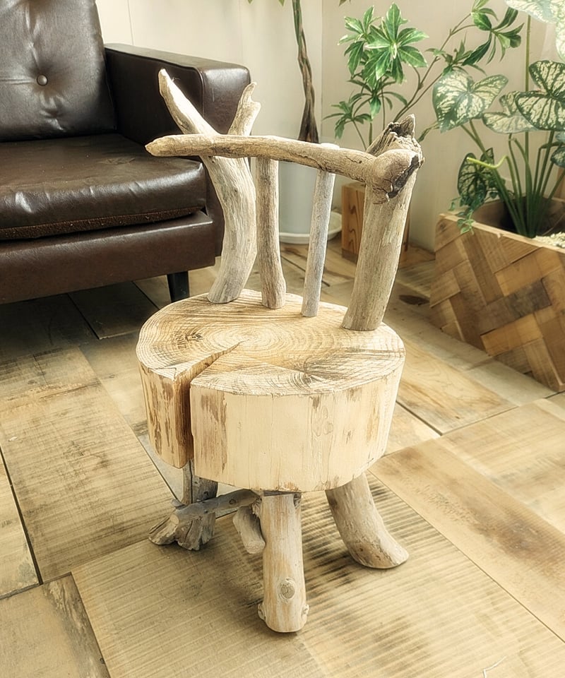 Vintage栗切株 流木脚 Mini Stool | RoomZ interior