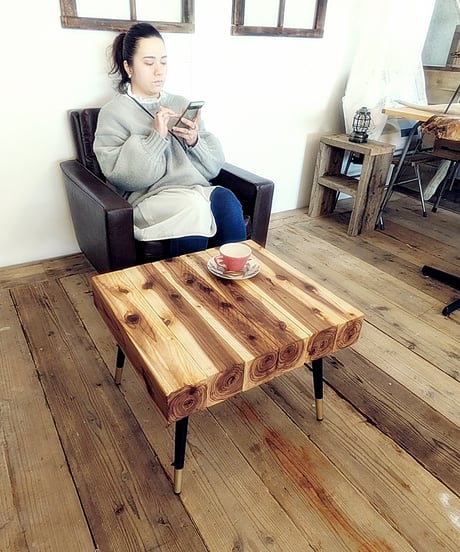 角材とIron　Cafétable