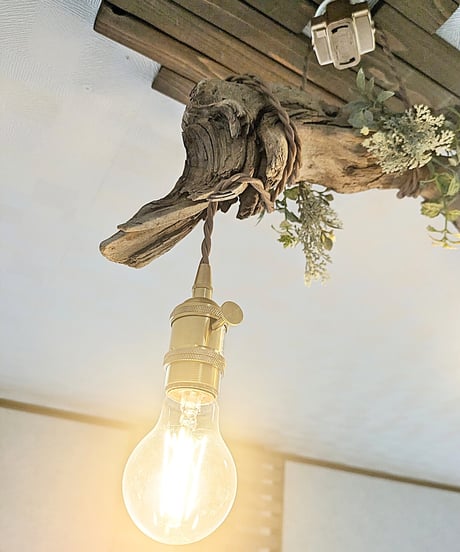 限定1台！　流木Pendantlight　2灯　TETHU