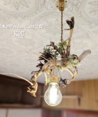限定1台！流木のPendantlight1灯　KOU