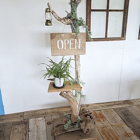 手渡し　ハンドメイド　流木看板　看板 手渡しハンドメイド流木看板看板