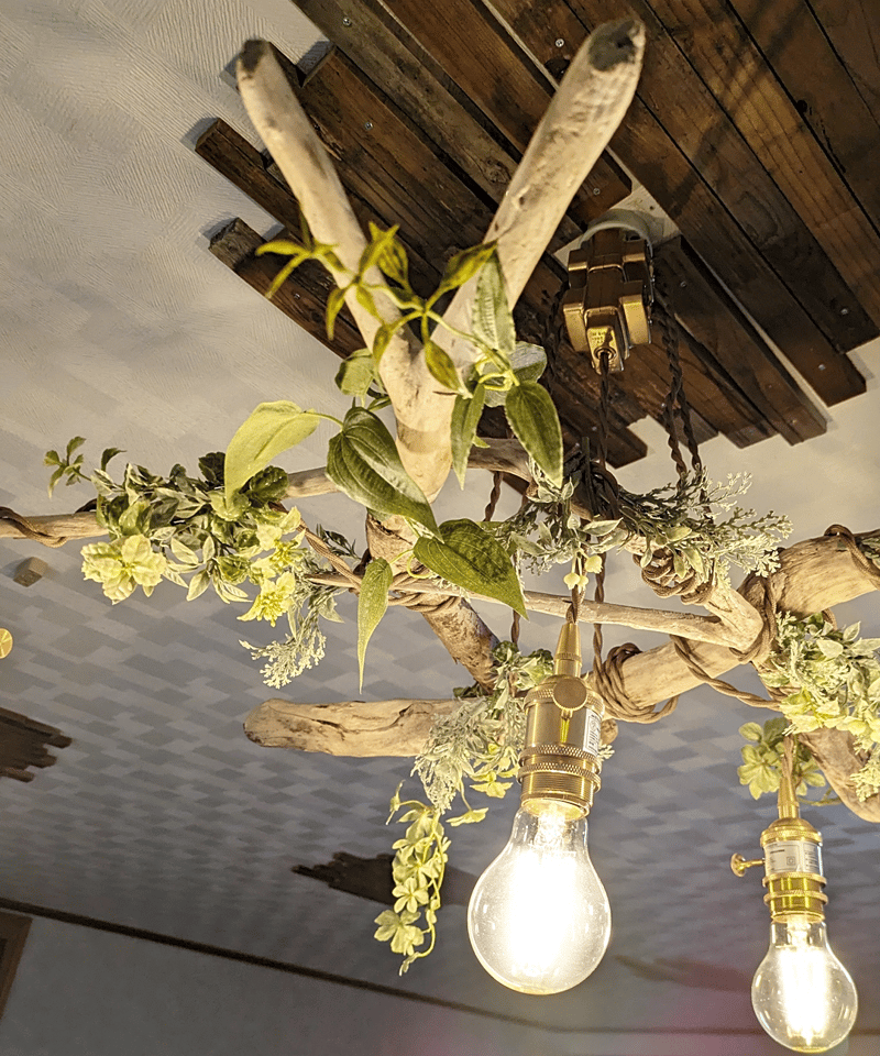 限定1台！ 曲がり流木のペンダントライト5灯 KIKI | RoomZ interior