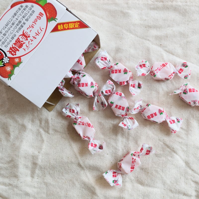 岐阜いちごソフトキャンディ | ナニワのソフトこんぶ飴 - オンライン