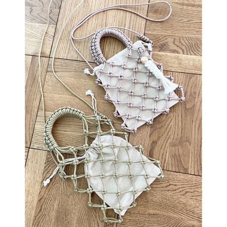 マクラメミニバッグ