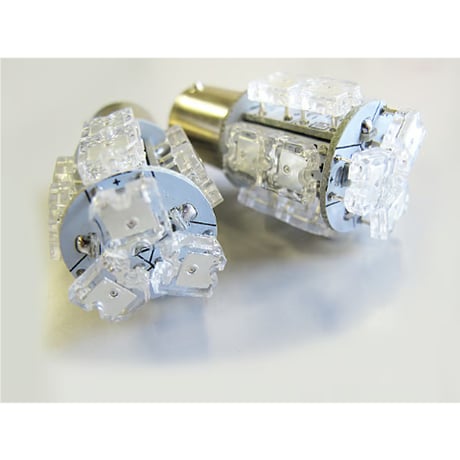 S25 / FLUX / 13連 / シングル球 / 180° / 赤 レッド / 2個セット / LED / 12V / 互換品