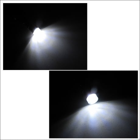 12V 24V/ Ｔ10 / SMD 3連 / 3030チップ / リフレクター付きレンズカバー / 白 / 2個/LED/互換品