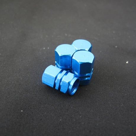 カラーバルブキャップ / スカイブルー / 4個セット / 互換品