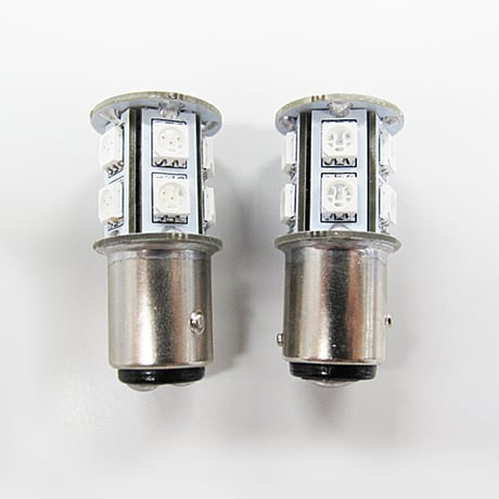 12V用 / S25 / 180° / 3チップ SMD / 13連 / シングル球 / オレンジ  / 2個/ LED /互換品