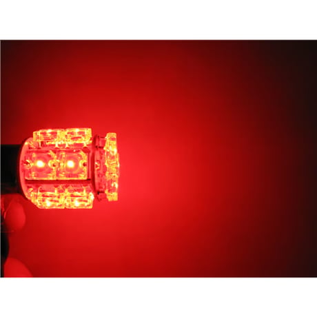 S25 / FLUX / 13連 / シングル球 / 180° / 赤 レッド / 2個セット / LED / 12V / 互換品