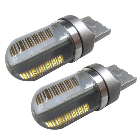 12V 24V /T20/48LED/COBチップ/透明シリコンコーティング/シングル球 /オレンジ/ 2個/ LED / 互換品