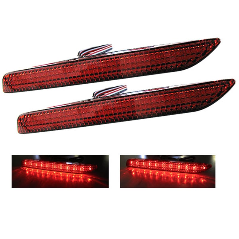 赤色リフレクター 配線・説明書付き 赤色リフレクター 配線・説明書付き