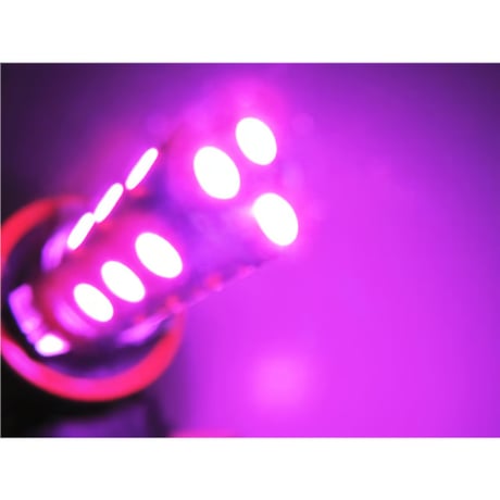 H8 / LEDフォグランプ / 3チップSMD / 18連 / ピンク / 無極性 / 2個セット / 互換品