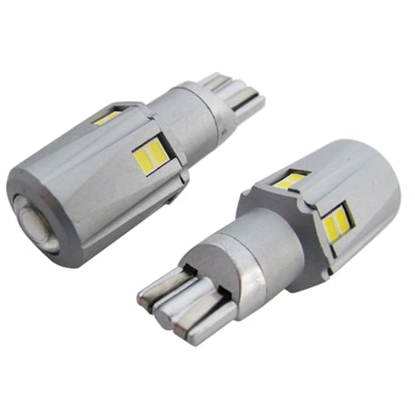 12V 24V/ T10 T16 / ウェッジ / 側面10SMD＋前面2SMDプロジェクターレンズ / 白 / 2個 / 互換品