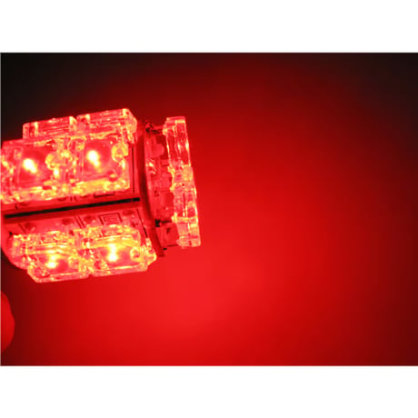 S25 / FLUX / 13連 / シングル球 / 180° / 赤 レッド / 2個セット / LED / 12V / 互換品