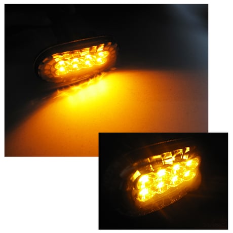 ジムニー・ジムニーシエラ (JB64W JB74W) / 楕円型 サイドマーカーLED / スモークレンズ / 2個 / 互換品