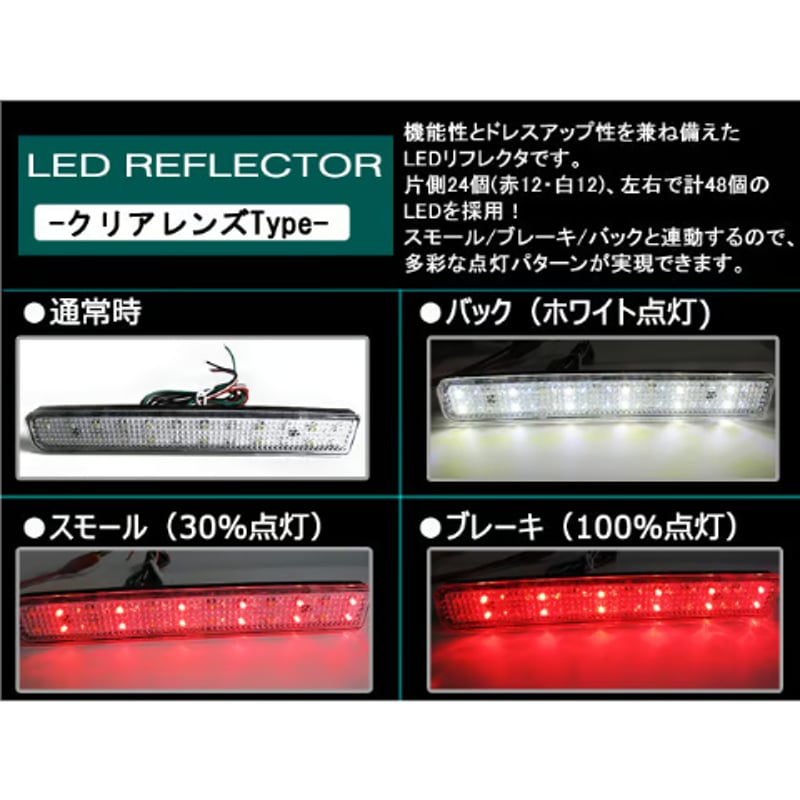 LEDリフレクター (クリアレンズ) / ワゴンR ・ スティングレー (MH23S