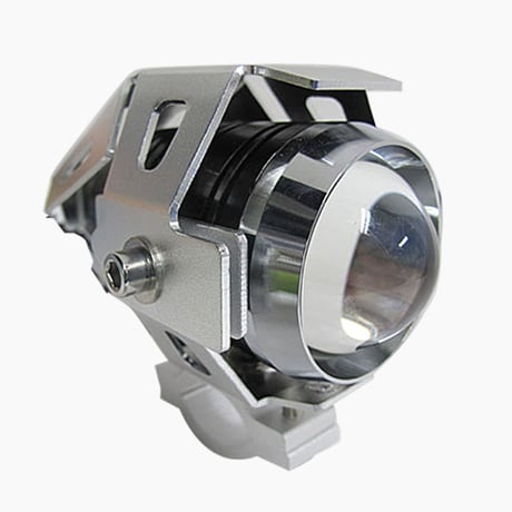 バイク用 / LEDフォグランプ / 本体色：シルバー / 発光色：白 / 1個 / スポット発光 / 互換品