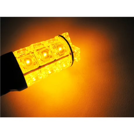 T20 / FLUX LED 18連 / シングル球 / オレンジ/ 2個 / LED / 超高輝度 / ウィンカーに / 互換品